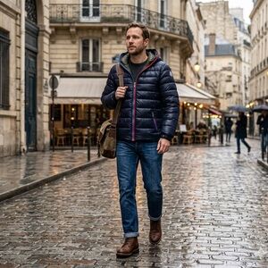 Marco Nils hooded Puffer Jacket | Lightweight winter coat medium